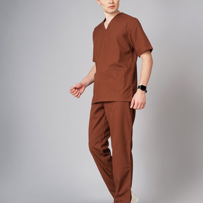 Classic V-Neck Medical Scrub Set – 5 Pockets, Breathable Fabric