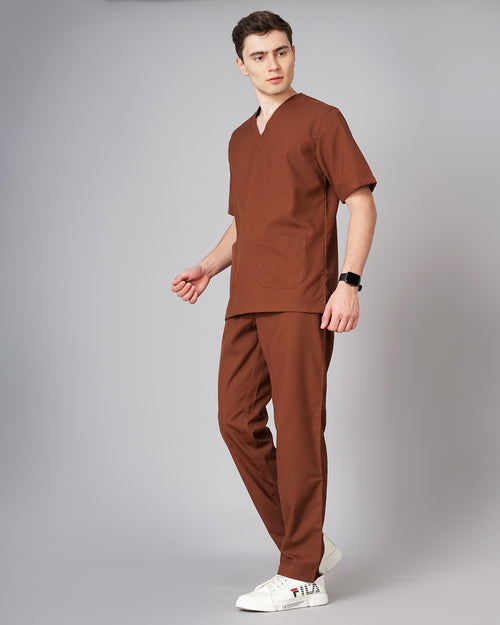 Classic V-Neck Medical Scrub Set – 5 Pockets, Breathable Fabric