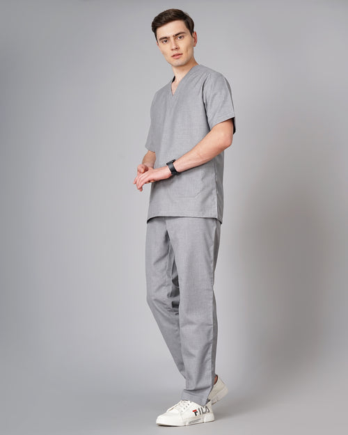 Classic V-Neck Medical Scrub Set – 5 Pockets, Breathable Fabric
